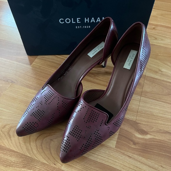 Women’s Cole Haan Nera Pump on Burgundy Sz. 9.5 - Picture 2 of 6